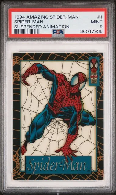 1994 Fleer Spider-Man The Amazing Suspended Animation #1 card image