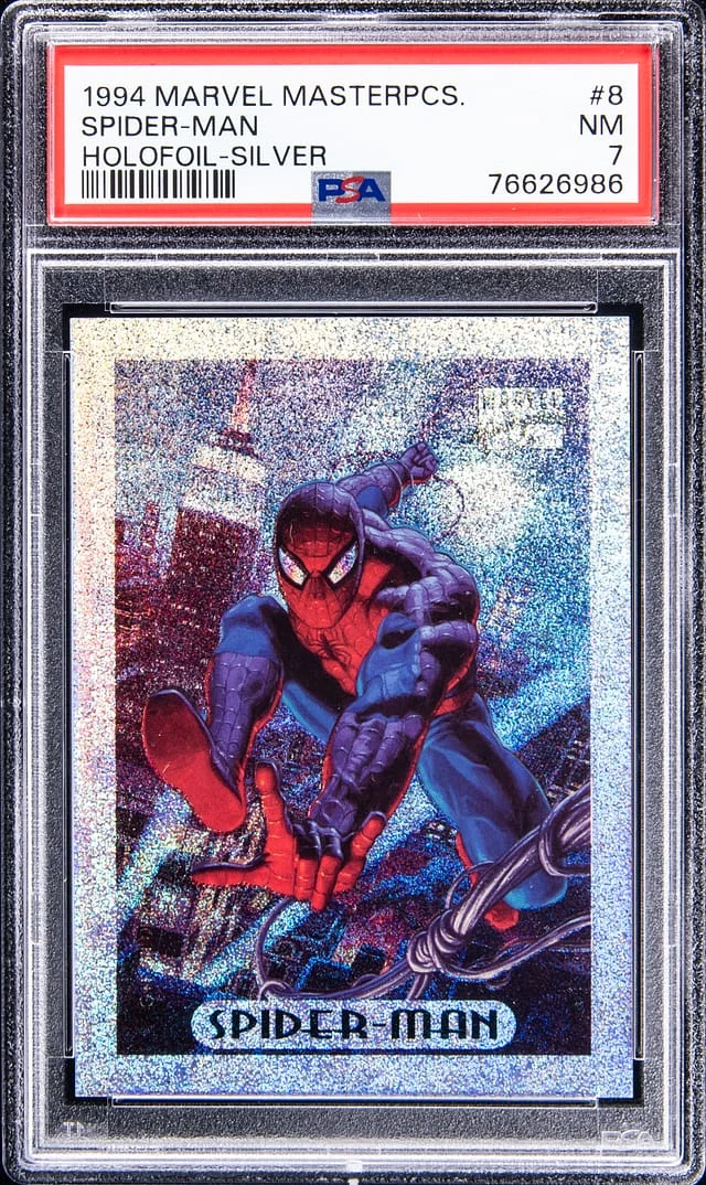 1994 Fleer Spider-Man Marvel Masterpieces Silver Holofoil #8 card image