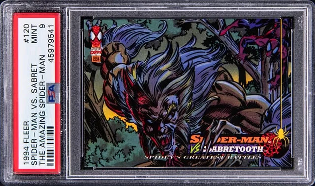 1994 Fleer Spider-Man vs. Sabretooth The Amazing Spider-Man #120 card image