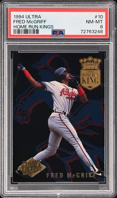 1994 Fleer Ultra Fred McGriff Home Run Kings #10 card image