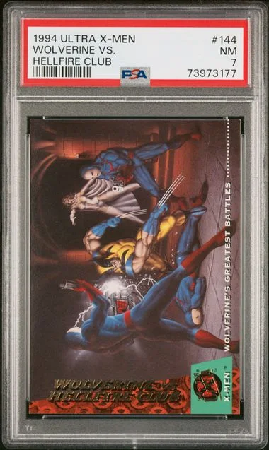 1994 Fleer Ultra X-Men Wolverine vs. Hellfire Club #144 card image