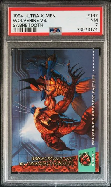 1994 Fleer Ultra X-Men Wolverine vs. Sabretooth #137 card image