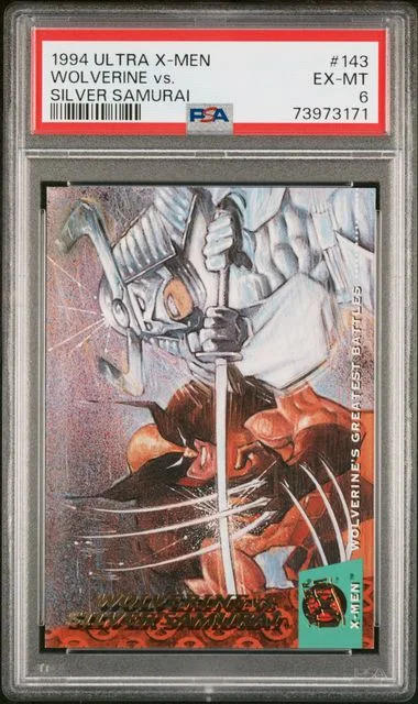 1994 Fleer Ultra X-Men Wolverine vs. Silver Samurai #143 card image