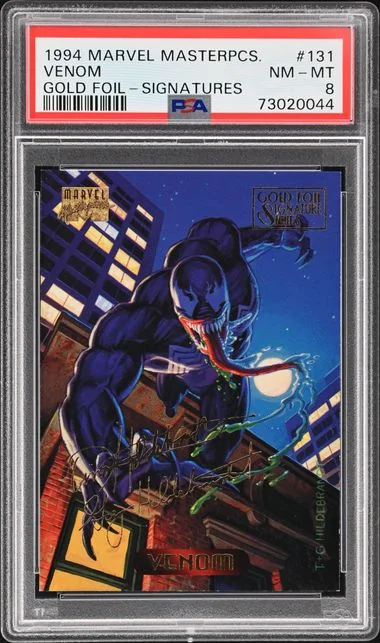 1994 Fleer Venom Marvel Masterpieces Gold Foil Signatures #131 card image