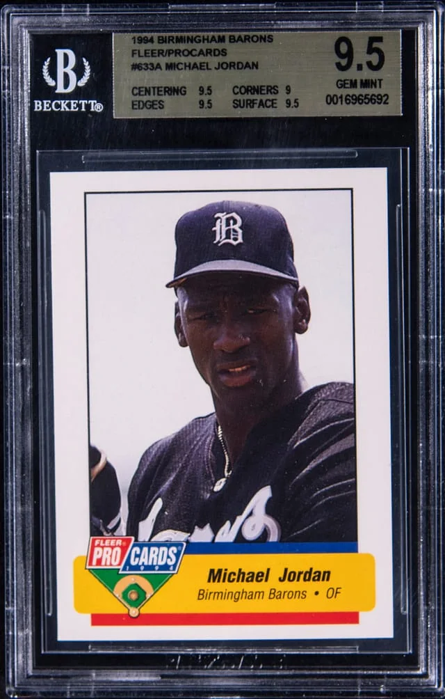 1994 Fleer/Procards Birmingham Barons Michael Jordan #633A card image