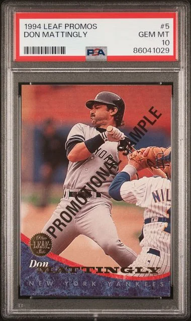 1994 Leaf Don Mattingly Promos #5 card image