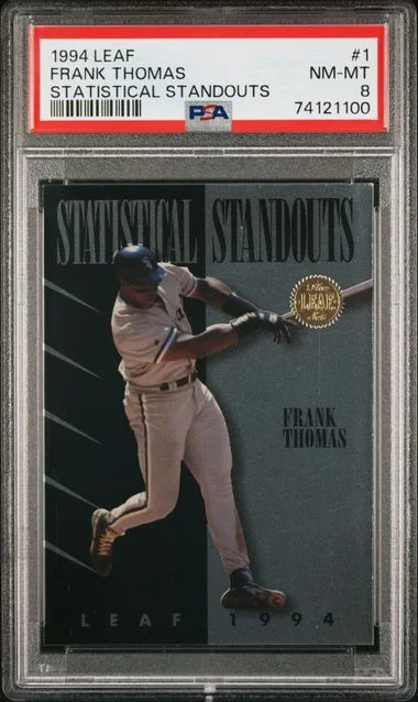 1994 Leaf Frank Thomas Statistical Standouts #1 card image