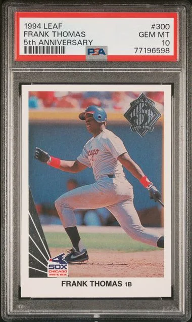 1994 Leaf Frank Thomas 5th Anniversary #300 card image