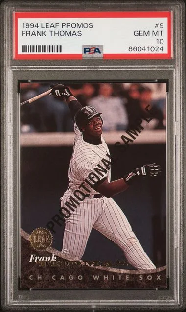 1994 Leaf Frank Thomas Promos #9 card image