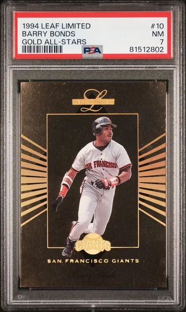 1994 Leaf Limited Barry Bonds Gold All-Stars #10 card image