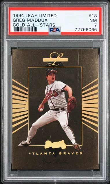 1994 Leaf Limited Greg Maddux Gold All-Stars #18 card image