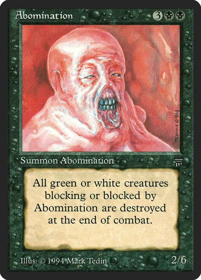 1994 Legends Abomination uncommon #87 unlisted card image