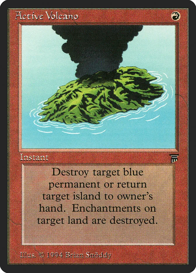 1994 Legends Active Volcano common #130 unlisted card image