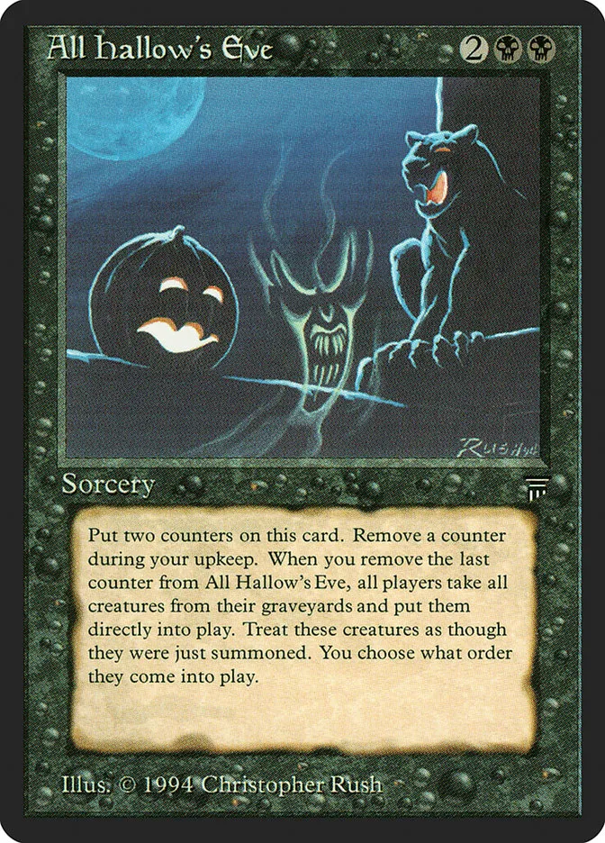 1994 Legends All Hallow's Eve rare #88 unlisted card image