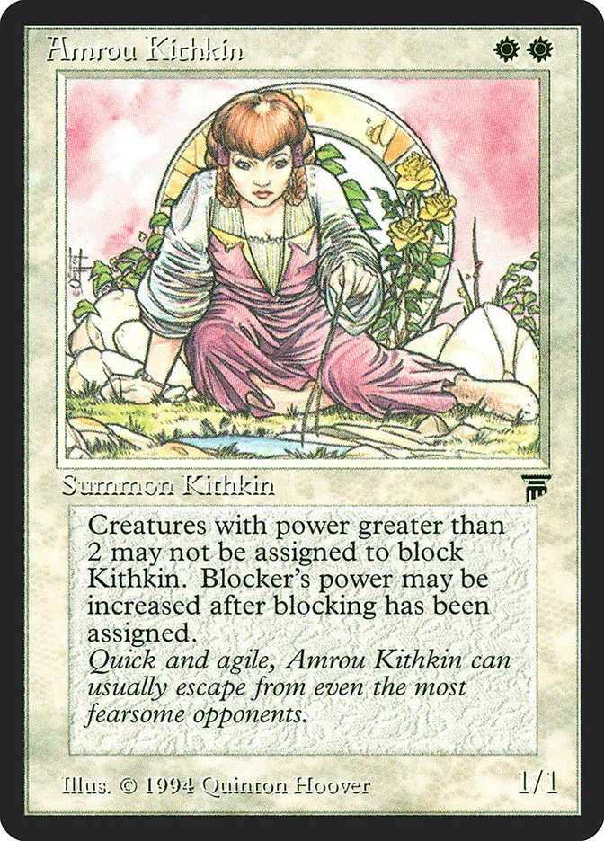 1994 Legends Amrou Kithkin common #3 unlisted card image