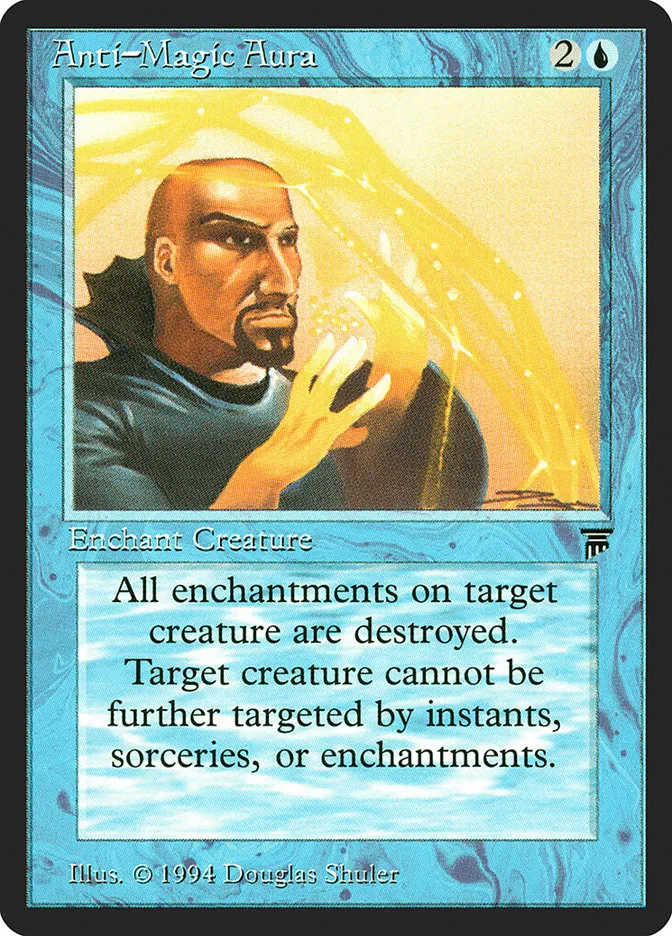 1994 Legends Anti-Magic Aura common #45 unlisted card image
