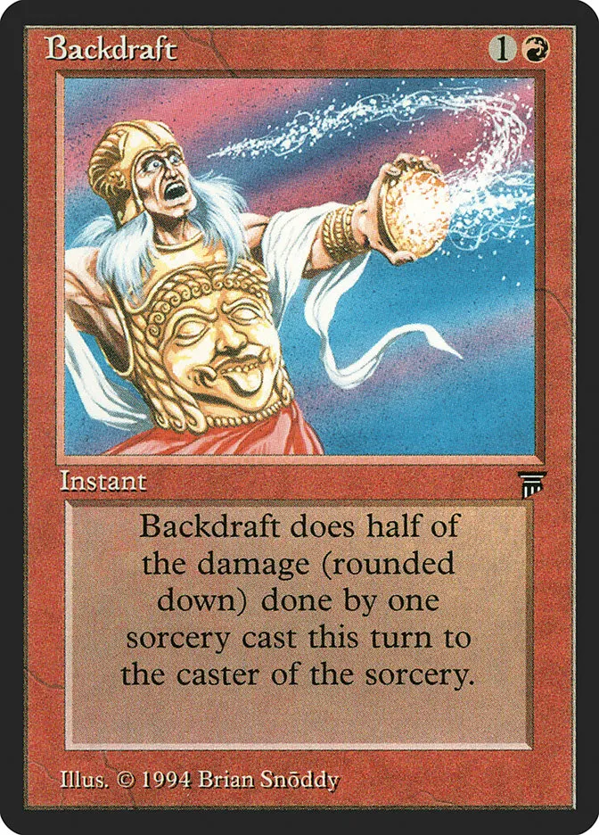 1994 Legends Backdraft uncommon #132 unlisted card image