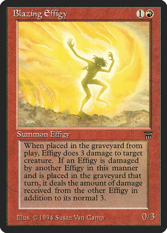 1994 Legends Blazing Effigy common #134 unlisted card image