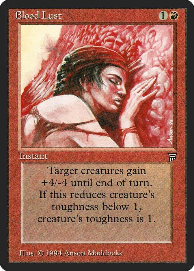 1994 Legends Blood Lust uncommon #135 unlisted card image