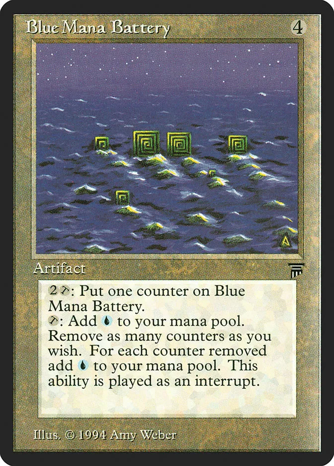 1994 Legends Blue Mana Battery uncommon #275 unlisted card image
