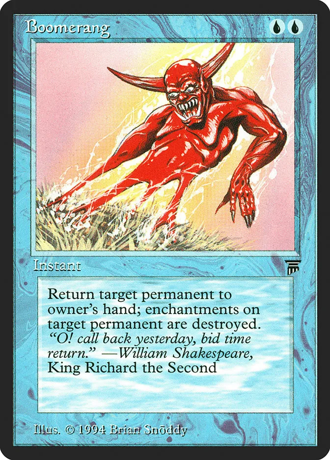 1994 Legends Boomerang common #48 unlisted card image