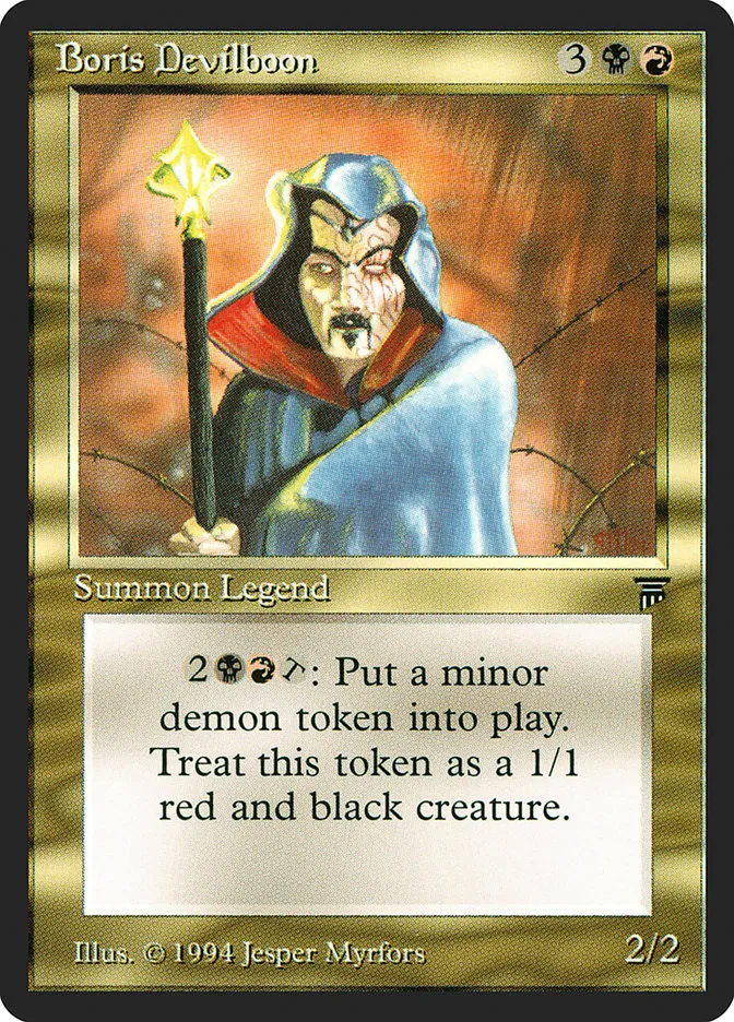 1994 Legends Boris Devilboon rare #223 unlisted card image