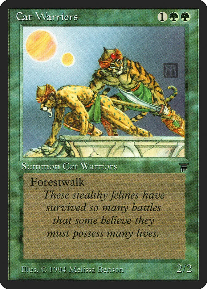 1994 Legends Cat Warriors common #177 unlisted card image