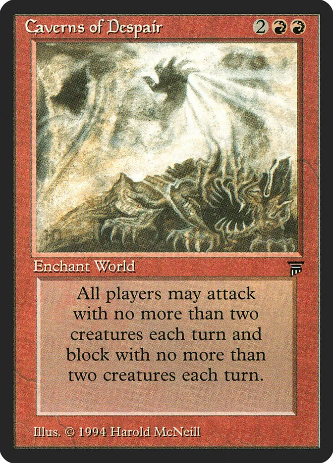 1994 Legends Caverns of Despair rare #136 unlisted card image