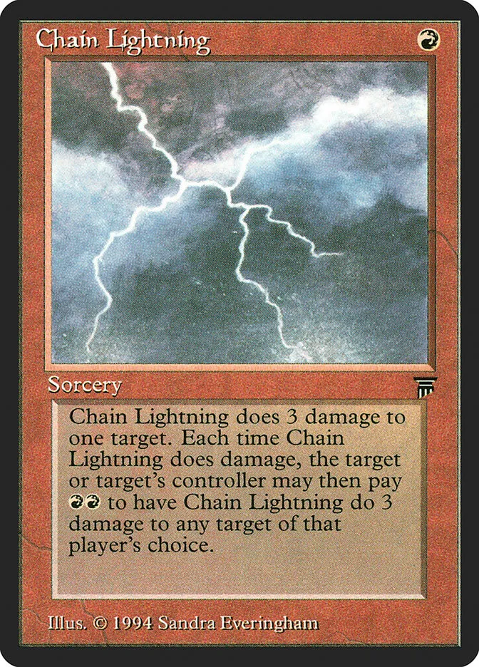 1994 Legends Chain Lightning common #137 unlisted card image