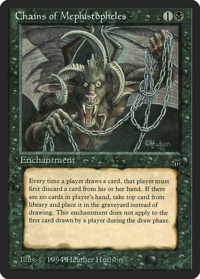 1994 Legends Chains of Mephistopheles rare #91 unlisted card image
