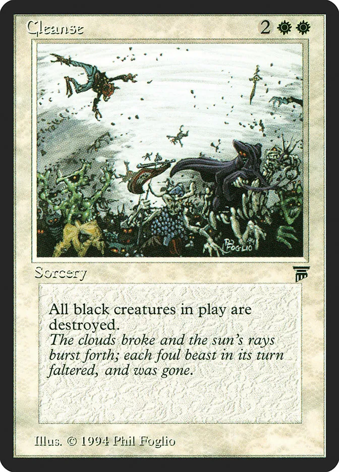 1994 Legends Cleanse rare #5 unlisted card image