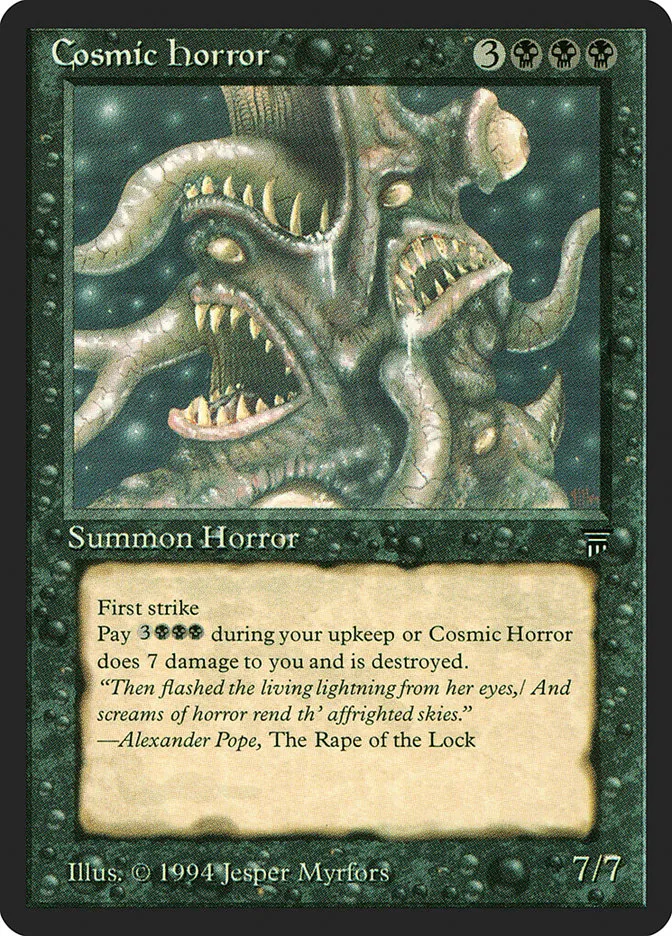 1994 Legends Cosmic Horror rare #92 unlisted card image