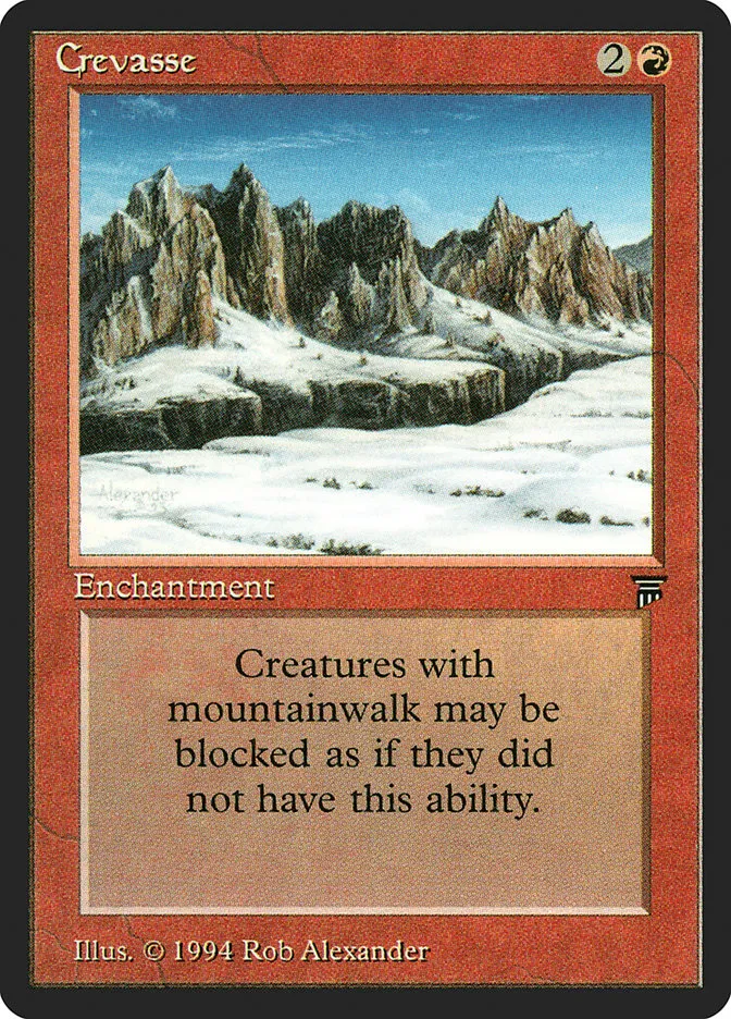 1994 Legends Crevasse uncommon #138 unlisted card image