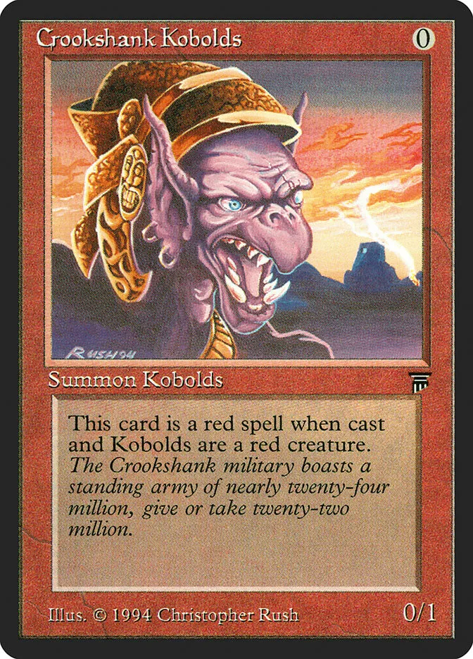 1994 Legends Crookshank Kobolds common #141 unlisted card image