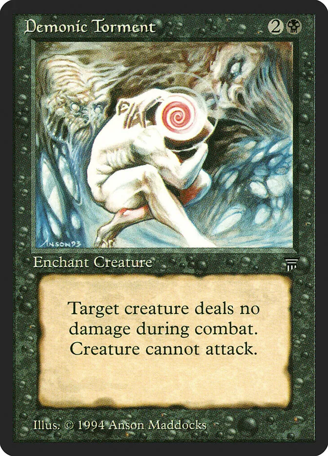 1994 Legends Demonic Torment uncommon #95 unlisted card image