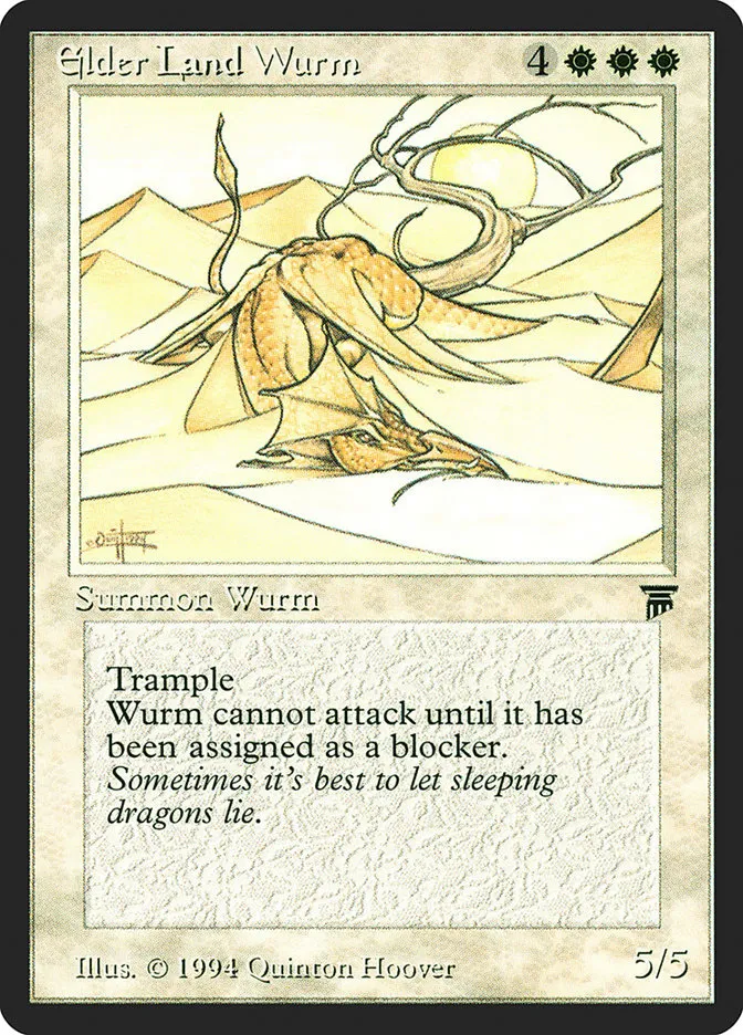 1994 Legends Elder Land Wurm rare #11 unlisted card image