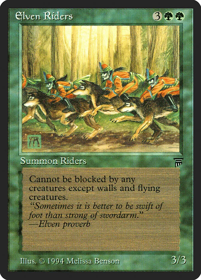 1994 Legends Elven Riders rare #183 unlisted card image