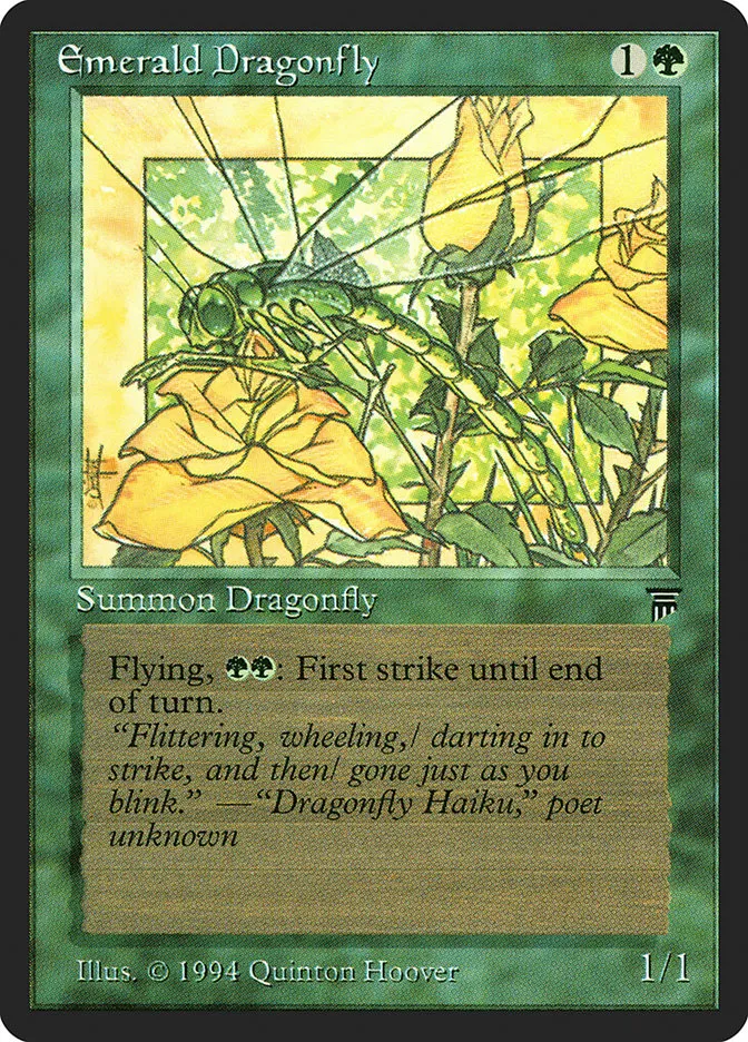 1994 Legends Emerald Dragonfly common #184 unlisted card image