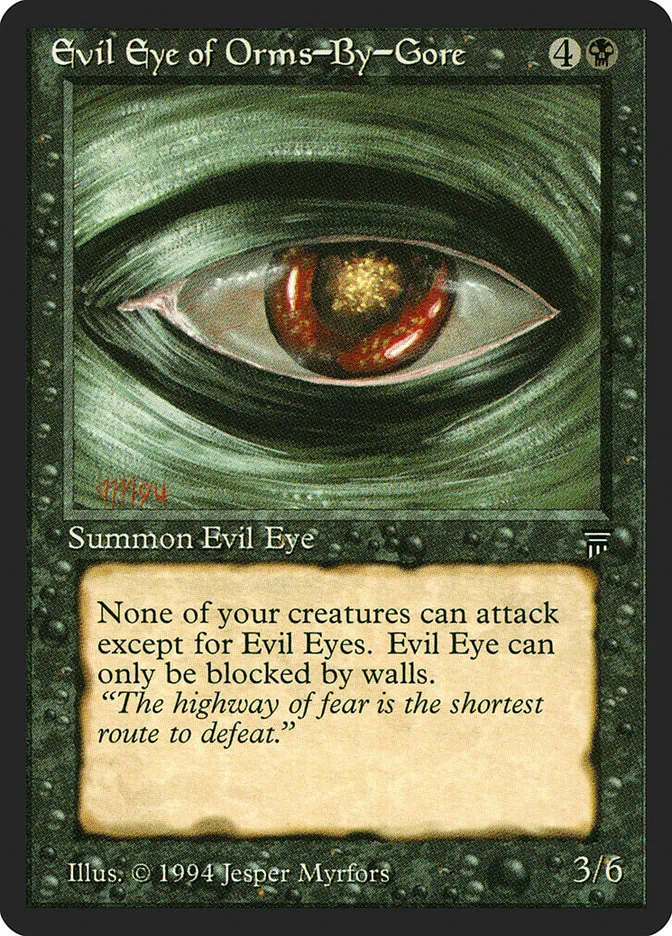 1994 Legends Evil Eye of Orms-by-Gore uncommon #96 unlisted card image