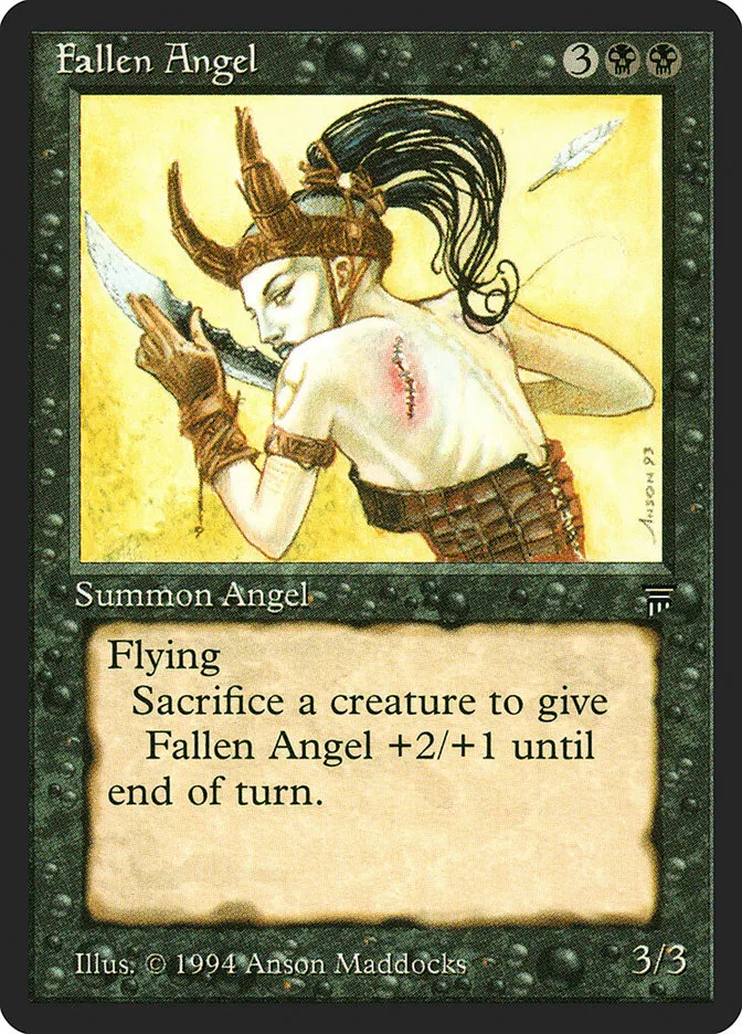 1994 Legends Fallen Angel uncommon #97 unlisted card image