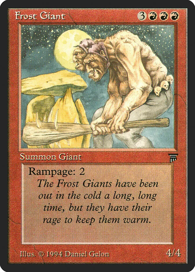 1994 Legends Frost Giant uncommon #148 unlisted card image