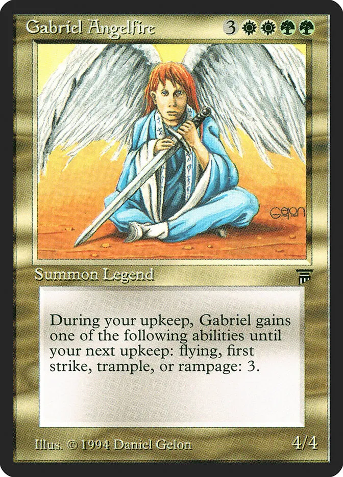 1994 Legends Gabriel Angelfire rare #226 unlisted card image