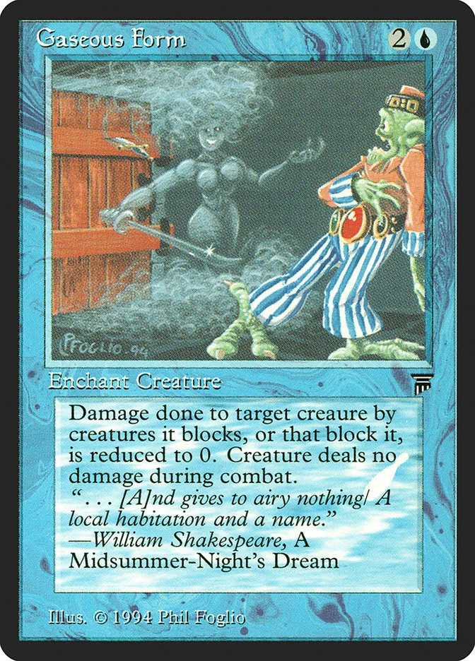 1994 Legends Gaseous Form common #59 unlisted card image