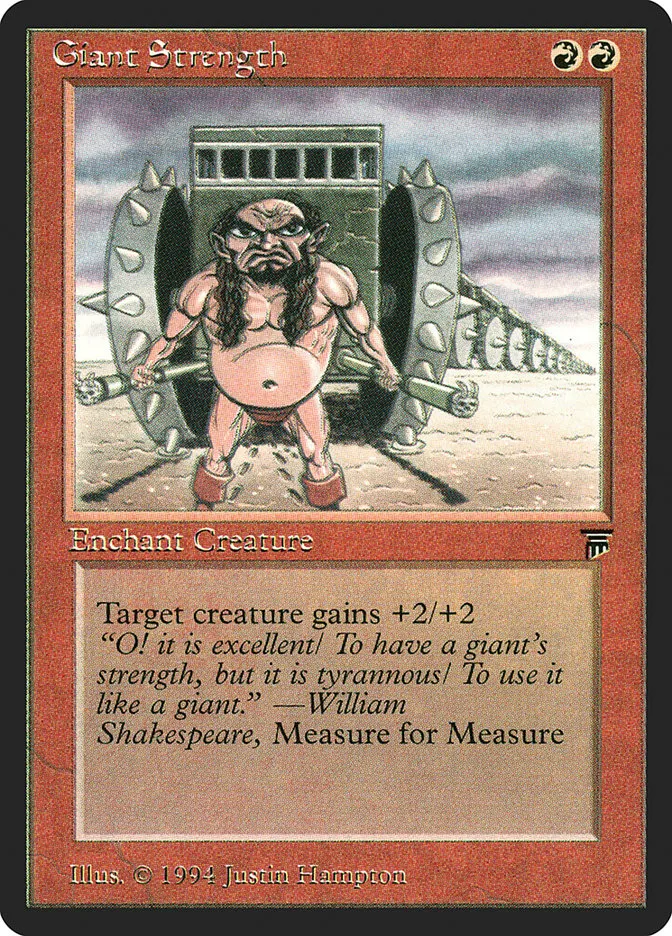 1994 Legends Giant Strength common #149 unlisted card image