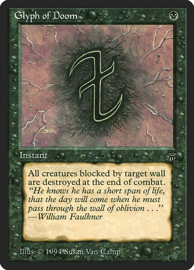 1994 Legends Glyph of Doom common #100 unlisted card image