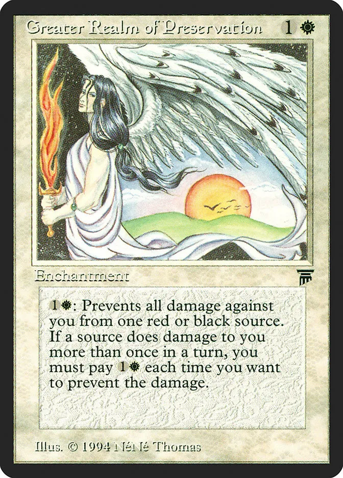 1994 Legends Greater Realm of Preservation uncommon #18 unlisted card image