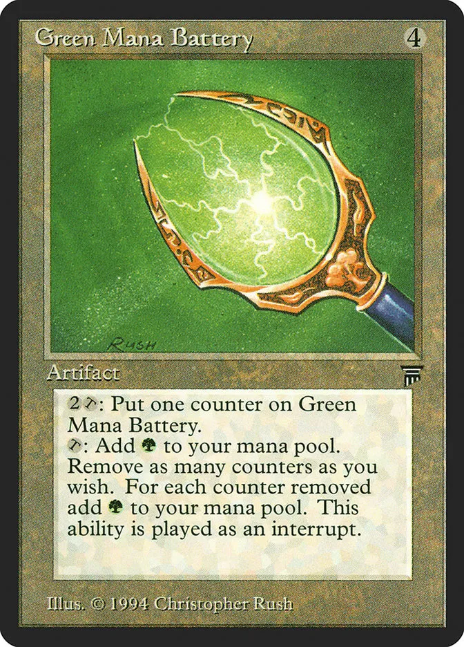1994 Legends Green Mana Battery uncommon #279 unlisted card image