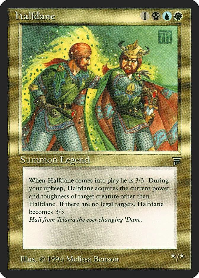 1994 Legends Halfdane rare #229 unlisted card image