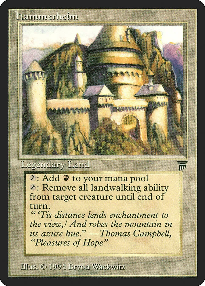 1994 Legends Hammerheim uncommon #302 unlisted card image