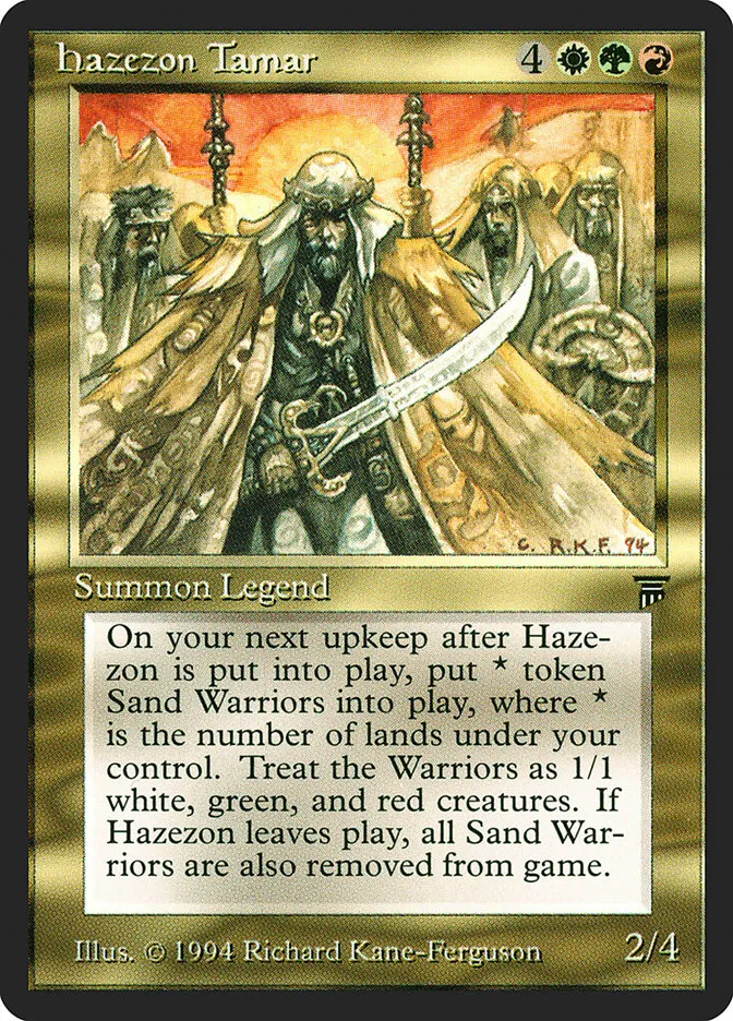 1994 Legends Hazezon Tamar rare #230 unlisted card image